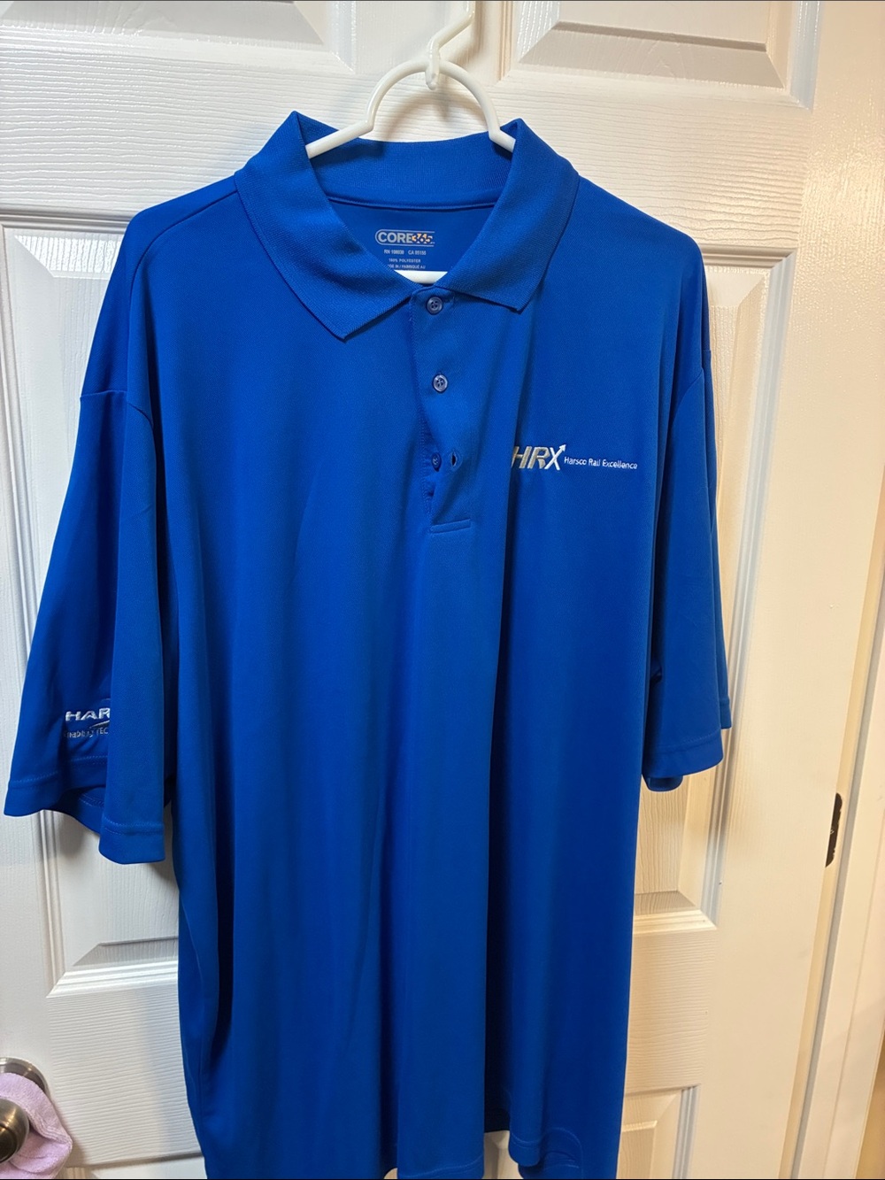 HRX Royal Blue Men's Polo Performance Shirt Core365